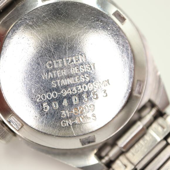 Vintage Citizen Quartz Watch Women Black Dial Day Date Silver Tone w New Battery main image 7